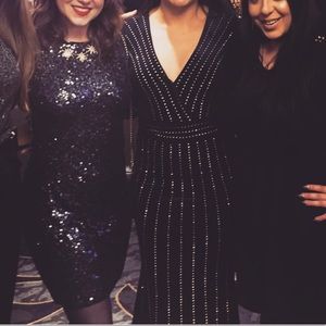 Krystal Formal Velvet Stone Long Sleeve Dress